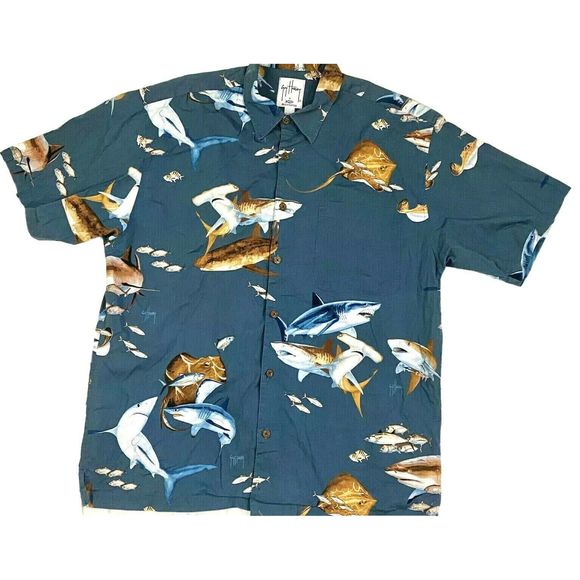 Guy Harvey Other - Guy Harvey Sharks & Sea Life Short Sleeve Shirt